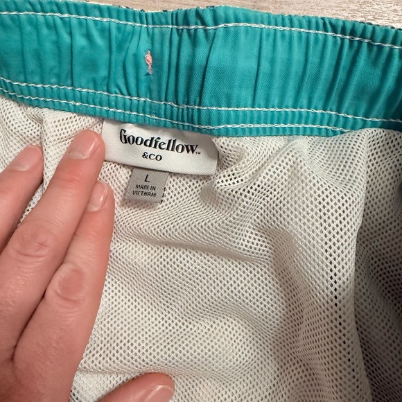 Goodfellow & Co Tropical Flamingo Swim Trunks - Picture 2 of 2